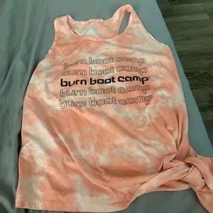 Hat and two tanks Burn Boot Camp official gear